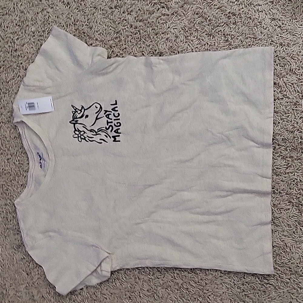 White unicorn shirt